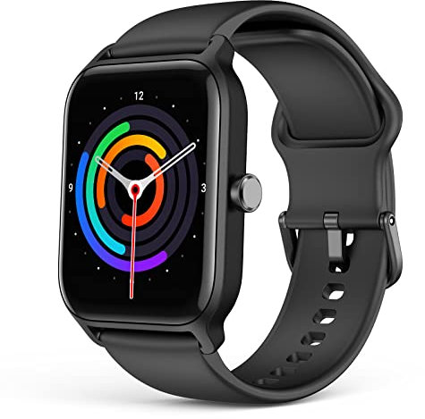 EGQINR Smart Watches with Bluetooth Call, Activity Fitness Tracker Alexa Built-in 1.8 HD Touch Screen with Heart Rate, Blood Oxygen, Sleep, Smartwatches for Men Women Compatible with iPhone Android