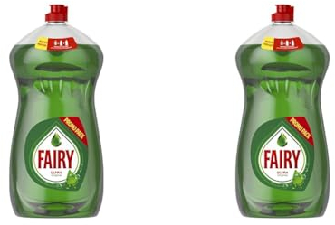 Fairy Ultra, Líquido lavavajillas verde oscuro sin remojo ni grasa 1410 ml (Paquete de 2)