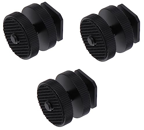 jojofuny 3pcs Blitzschuh-Adapter Für Kamera-Rig Fotografie Beleuchtung Zubehör Blitzschuh-Halterung Kaltschuh-blitzständer