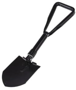 BigBuy Outdoor Pala Plegable Negro Metal