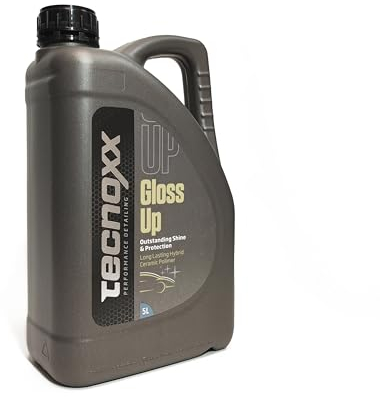 Tecnoxx – Gloss Up Abrillantador y Protector de carrocería y Pintura Exterior para Coches Motos quads y Bicicletas Envase Profesional 5L