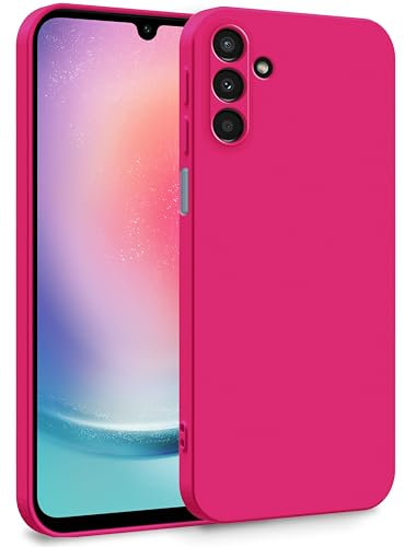 MyGadget Funda para Samsung Galaxy A25 5G en Silicona TPU - Carcasa de Doble Capa - Case Resistente Antigolpes y Anti choques - Ultra Protectora Magenta Rosa