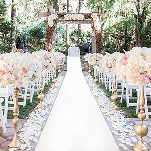 Hochzeit Gang Läufer weiß Teppich Läufer Gang Dekorationen für Hochzeiten Zeremonie innen und außen (Cuttable)