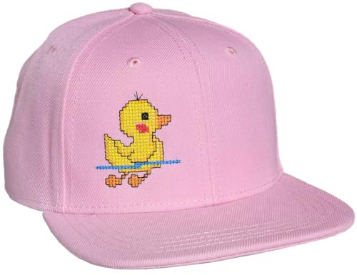Baddery Kinder Cap Mädchen : Quietschie - Ente Cappy - Entchen Kappe - Badeente Mütze (One Size - Light Pink)