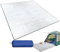 Tampon D'humidité, Tapis De Sol Camping, De Mousse De Sommeil en Aluminium 200 X 200 Cm, Thermique Isolant, Tapis De Tente Imperméable, Camping, Tapis De Couchage Pliable Double, Camping Accessoires