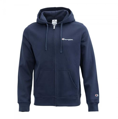 Felpa con cappuccio Champion Big Logo in pile con zip intera da uomo