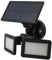 FEVKFTXF Applique Murale à capteur LED à énergie Solaire avec Panneau Double Face, Radar de Cour, détection Murale, Panneau de Porte, lampadaire,Noir