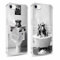 Yomjew 2 Pack Cute Clear Monkeys Phone Case for iPhone 7/8 / SE 2020/2022 4.7 inches, Aesthetic Trendy Preppy Monkeys Pattern Case Protective Soft Slim Shockproof TPU Cover for Girls Woman, Grey
