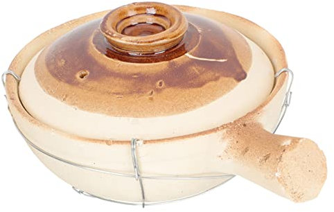 CRILSTYLEO Cazuela Cazuela De Barro Cazuela Para Guisar Cazuela Casera Elementos Básicos De Cocina Olla Para Cocinar Fácil De Limpiar
