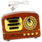 OSALADI 1juego Mini Altavoz Retro Radio Vintage Portátil De para Decoración De Escritorio y Batería