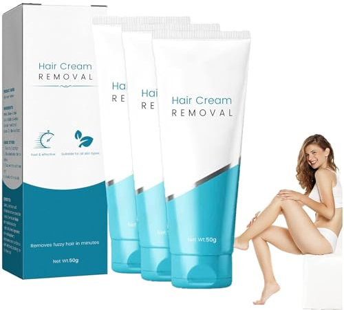 Samt-Haarentfernungscreme, Natürliche dauerhafte Haarentfernungscreme, Samt-Gesichtshaarentfernungscreme, Gesichtshaarentfernungscreme, Haarentfernungscreme für empfindliche Haut (3pcs)