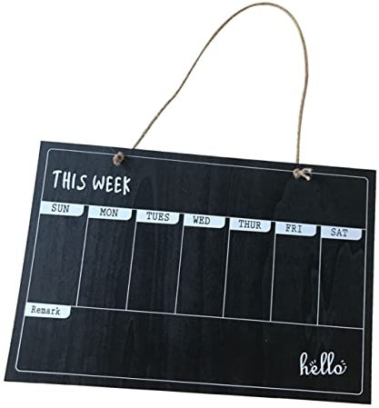 NUOBESTY Wandtafel aus Holz Einseitige Hängetafel Abwischbare Messageboard für Junge Mädchen Dekorative Wochennotiztafel für Bastelprojekte und Gastgeschenke