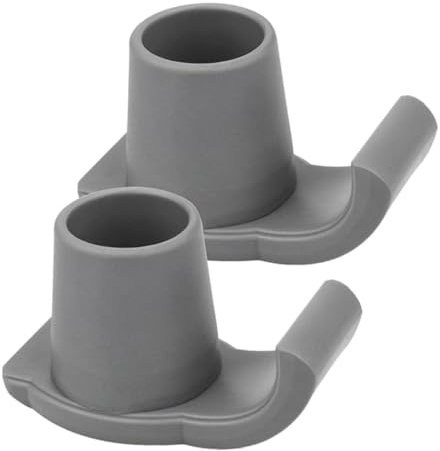 BESPORTBLE 2St Rutsch feste Schlitten füße Wanderer Zubehör Walker Wandertipps Walker-Zubehör Walker-Skigleiter Gehstockzubehör Walker-Ski gleitet Walker-Ersatzgleiter Plastik Grey