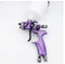 Idropulitrice, HVLP Auto Paint Spray Gun 1.3mm Auto Home Industrial Spray Paint Tools Pistola a spruzzo manuale a bassa pressione Capacità tazza 600ml(Purple)