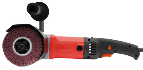 Máquina de rasado, lijadora de cepillos, 220 V, 1580 W, cepilladora de madera con cubierta antipolvo y conector de cepillo de carbón externo, pulidor de rodillo se puede utilizar para pulir, lijar