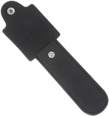 Rasiermesser PU Leder Schutzhülle Reiseetui und Kopf | Braunes Etui, für Safety Razors, Schützt Klinge und Finger Unterwegs, Geeignet für Nassrasur