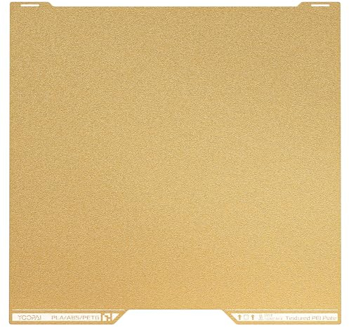 YOOPAI Double Sided Textured PEI Sheet for Bambu Lab H2D/H2D Pro/H2S, 350x320mm Build Plate with Identification Code, Flexible Spring Steel, High-Temperature Resistant 3D Printer Heated Bed Platform