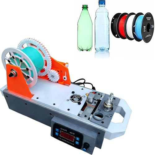 Azcabjie 3D-Drucker-Filament-Maker,Desktop-Filament-Maker-Maschine, 3D-Drucker-Extruder Mit Digitalanzeige, Temperatur (Bis Zu 300 ℃), Für Heimwerker A