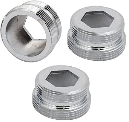 sourcing map 3 Stück M24 zu M22 Außengewinde Wasserfilter Wasserhahn Adapter Steckverbinder