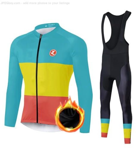 UGLY FROG Ropa MTB De Invierno Manga Larga Maillot Ciclismo Hombre Térmico Bodies Long Bib Tights con 3D Cojín Bike Wear MZ02