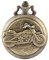CokinkiDs Herren Taschenuhr, Steampunk Vintage Motorrad Full Hunter Taschenuhr Kette Geschenke, Geschenk für Herren