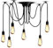 Cocoarm Lampadario Vintage da Soffitto Lampada a sospensione industriale 2m Regolabili Base E27 Lampada Ragno a Sospensione Lampada 6 Testa per Camera da Letto Soggiorno lampadine Fai Da Te