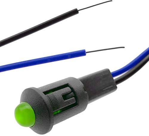 BeMatik – LED-Leuchte, 8 mm, 220 VAC, Farbe: Grün (QW018)