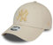 New Era Gorra para Mujer New York Yankees NY MLB béisbol 9Forty Ajustable Gorra para Aficionados Sombrero Mujer Chica Beige