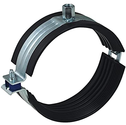 Geberit Rohrschelle, Schwarz, M8/M10 - DN 70, di:75mm, Hochschalldämmend, Gewindeanschluss, Rohrschellen