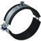 Geberit Rohrschelle, Schwarz, M8/M10 - DN 70, di:75mm, Hochschalldämmend, Gewindeanschluss, Rohrschellen