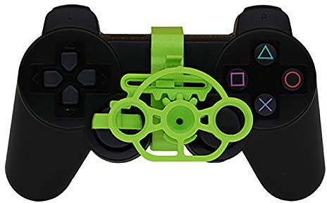 SHEAWA Mini-Lenkrad-Controller-Ersatzzubehör für PS3-Rennspiel (brillantes Grün)