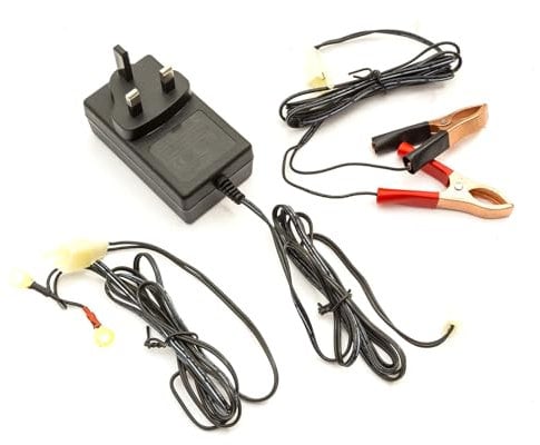 Intelligent 12v 1 Amp Motorcycle Lead Acid Battery Charger Set Automatic Smart Optimiser UK Plug