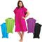 Fit-Flip Surf Poncho Mikrofaser - Umkleidehilfe Strand - Badeponcho für Erwachsene - Duschponcho schnelltrocknend - Strandponcho für Surfer - Surfponchos Ultraleicht (Größe M, Pink)