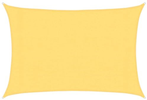 vidaXL Sonnensegel Sonnenschutz Windschutz Sonnendach UV Schutz Sonnenschutzsegel Schattenspender Garten Terrasse Balkon 160g/m² Beige 3x4,5m HDPE