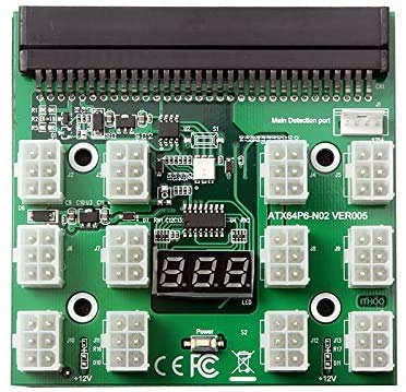 LeHang Netzteil Breakout Board Adapter DPS-1200FB/QB PCI-E 6Pin Add 2PSU Mining BTC