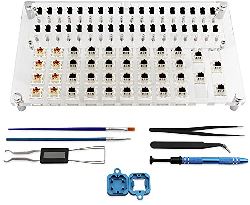 JakeTsai Lube Station 36 Switch Tester Opener Platform Set für mechanische Tastatur Cherry Switches Tester Gateron Lubing Station Kit