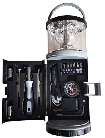 TERRE JARDIN Lampe de Camping avec kit Outils intégré