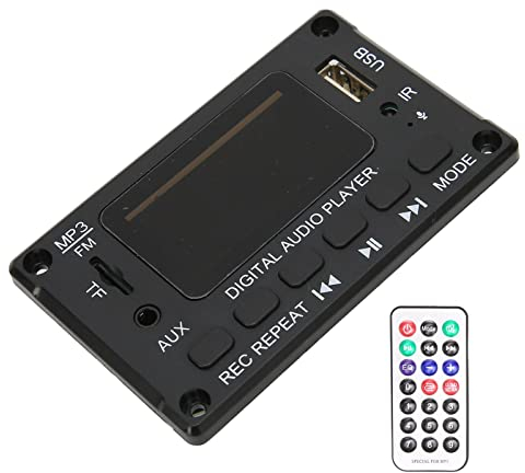 Bluetooth MP3 Decoder Board Modul 2x40W MP3 Decoder Board mit Fernbedienung Audio Decoder Modul FM Radio für Lautsprecher