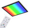 BRILONER Leuchten - Ultraflache Deckenlampe RGB, Deckenleuchte CCT, LED Panel, Farbtemperatur einstellbar, Farbwechsel, Dimmbar, Fernbedienung, Schwarz, 45 x 45cm, 7152-015