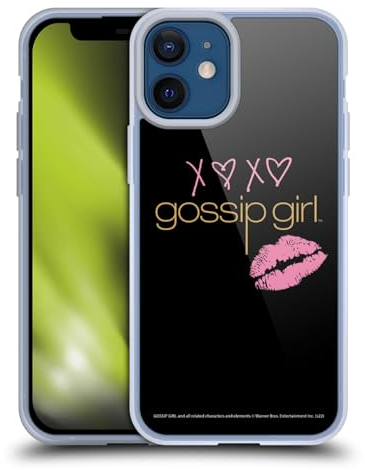 Head Case Designs Offizielle Gossip Girl XOXO Graphics Soft Gel Handyhülle Hülle kompatibel mit Apple iPhone 12 Mini