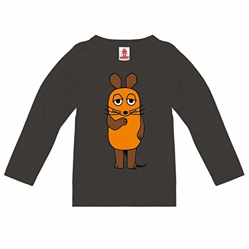Logoshirt® Die Sendung mit der Maus Langarmshirt Kinder | Offiziell lizenziertes Maus-Motiv, lustiges Cartoon-Longsleeve für Mädchen und Jungen, 100% Baumwolle, ideal für Maus-Fans