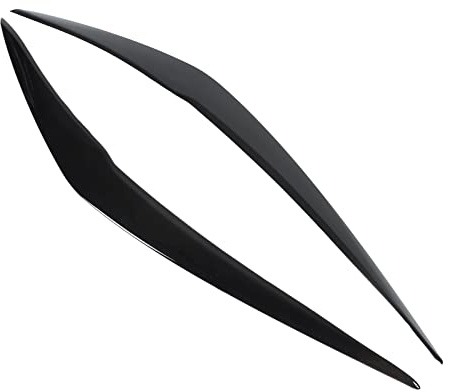 Scheinwerfer-Augenlid-Kit, 2 X Scheinwerfer-Augenbraue, Glänzend Schwarz, Linke, Rechte Augenlid-Zierleiste für 1er F20 F21 Facelift Schrägheck 2015-2019