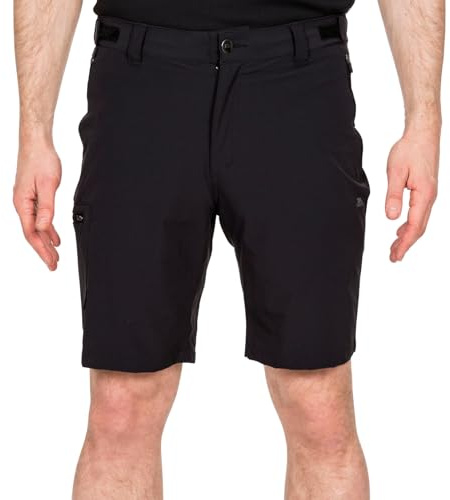Trespass Mens Shorts Black Summer Travel Mid Length UV Shorts Gatesgillwell B