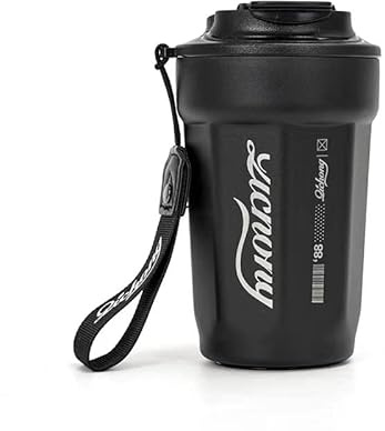 Vaso de acero inoxidable de 16 onzas con aislamiento al vacío, taza de viaje para café, a prueba de derrames con tapa, taza térmica para mantener el calor o el café helado, té y cerveza (C)