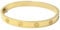 Luxury Gold-Plated Stainless Steel Simple Style Love Bangle Bracelet for Women Men (Gold-19)