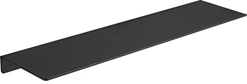 JOOM Kleines Schweberegal aus Metall - Wandregal aus Metall, schwarzes schwebendes Regal, kleines Badezimmerregal, Ausstellungsregale für die Wandaufbewahrung (schwarz, 50,8 cm)