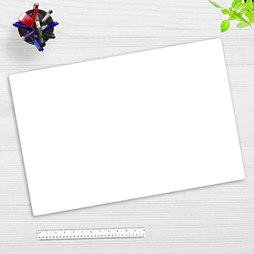 Schreibtischunterlage für Kinder und Erwachsene – Schreibtischunterlage Weiß – 60 x 40 cm – aus Premium Vinyl – Made in Germany