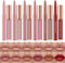 12 Pcs Liquid Lipstick Lipliner Set Nude Lipliner Matte Lipstick Long Lasting Non-Fading Waterproof Lip Glosses Makeup Set Gift For Women (Set C)