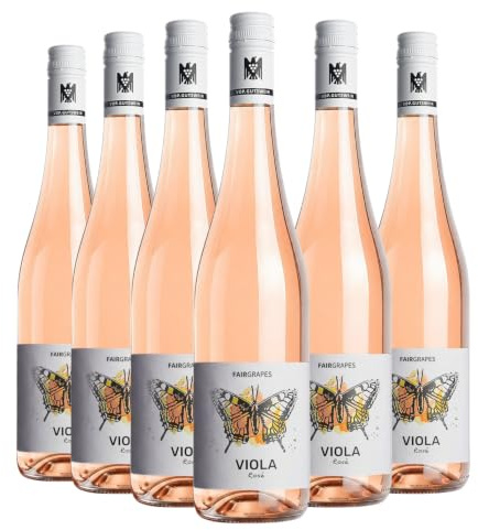 FairGrapes Rosé »Viola« | 90 Punkte Falstaff | VDP.Gutswein | Roséwein Trocken | Erdbeere & Waldfrüchte | Geschenkidee (6 x 0.75 l)