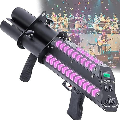 Máquina De Confeti Eléctrica De Mano Con Luz Led Altura De Chorro 8-10 M, Pistola De Atmósfera De Flores De Confeti De Boda, Muy Adecuada Para Bodas, Fiestas, Discotecas